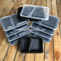 Preimum Plastic Contenedores de comida redonda con tapas herméticas 10 Pack Lunch Bento Box Control de porción de almacenamiento de alimentos